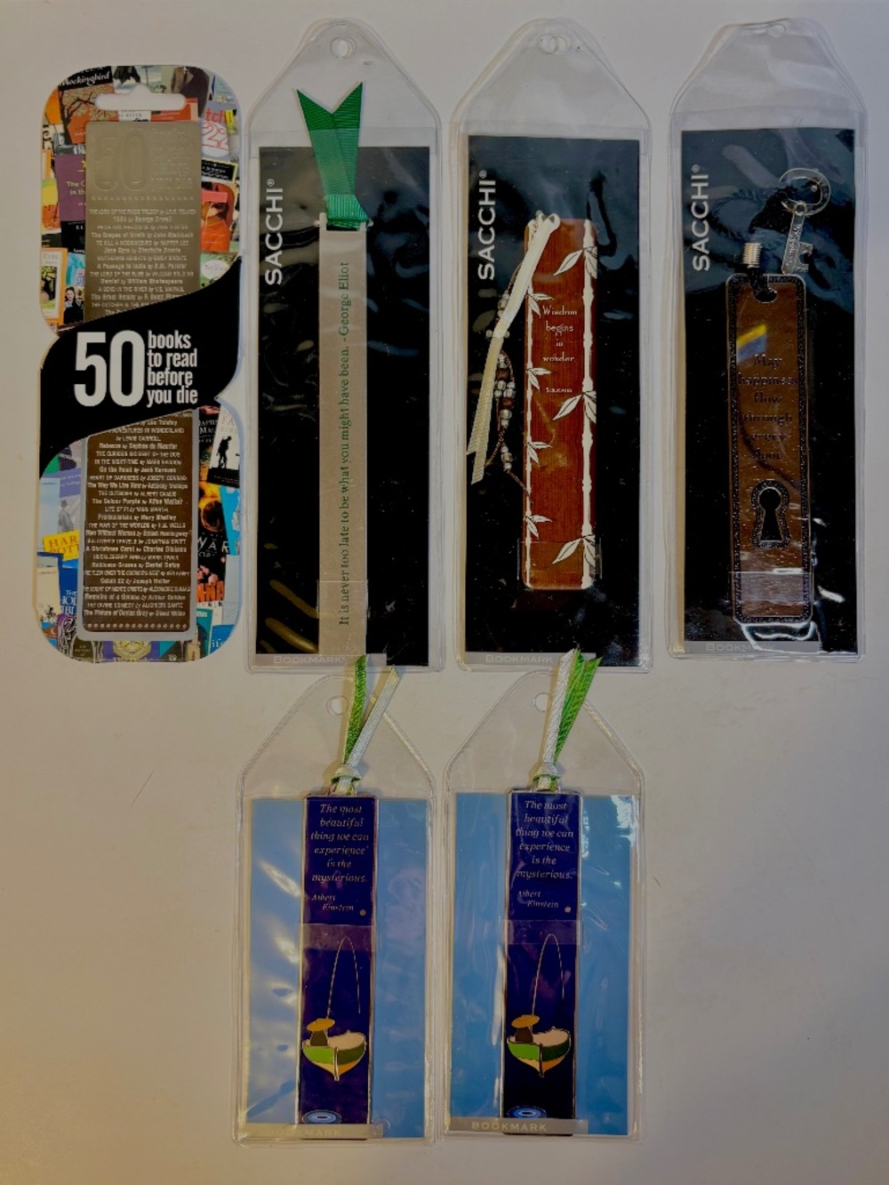Set of 6 Bookmarks Sacchi & More Reading Gift Books Luxury Bundle Cute Brand New